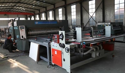 Chain feeding printing machine